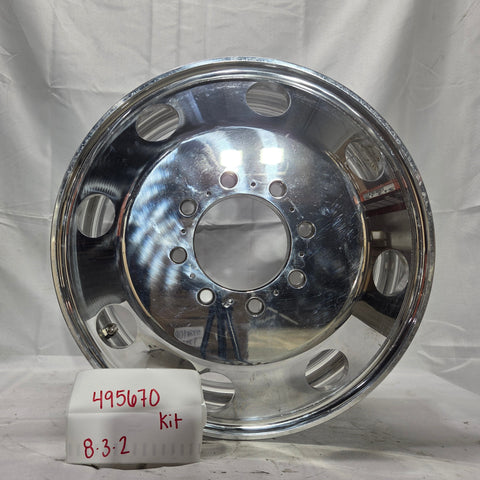 19.5x6.75 Northstar Mirror Polished Both Sides 1994-2011 Dodge Ram 3500 DRW 8x6.5" 6 Wheel Direct Bolt Kit (returned items))