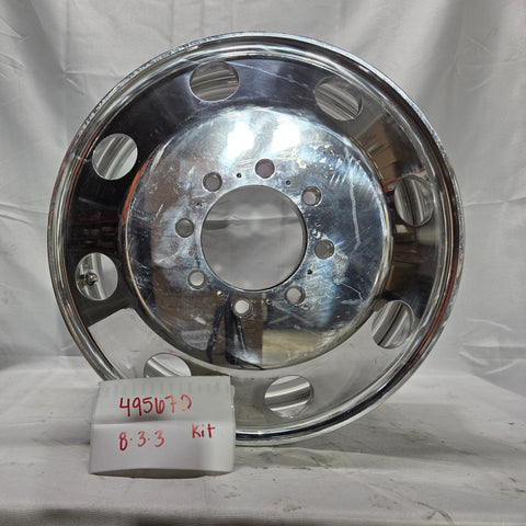 19.5x6.75 Northstar Mirror Polished Both Sides 1994-2011 Dodge Ram 3500 DRW 8x6.5" 6 Wheel Direct Bolt Kit (returned items))