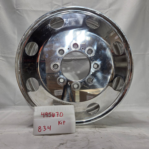 19.5x6.75 Northstar Mirror Polished Both Sides 1994-2011 Dodge Ram 3500 DRW 8x6.5" 6 Wheel Direct Bolt Kit (returned items))