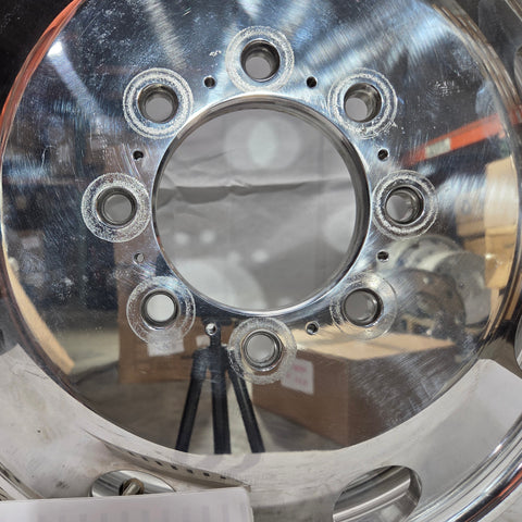 19.5x6.75 Northstar Mirror Polished Both Sides 1994-2011 Dodge Ram 3500 DRW 8x6.5" 6 Wheel Direct Bolt Kit (returned items))