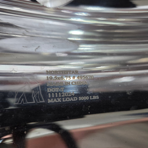19.5x6.75 Northstar Mirror Polished Both Sides 1994-2011 Dodge Ram 3500 DRW 8x6.5" 6 Wheel Direct Bolt Kit (returned items))