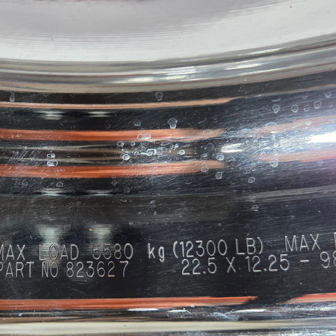 22.5x12.25 Alcoa High Polish Both Sides 2.75" Offset Super-Single Float Front Wheel (returned items)