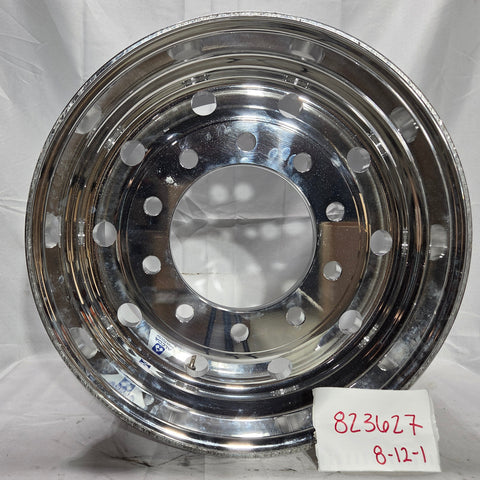 22.5x12.25 Alcoa High Polish Both Sides 2.75" Offset Super-Single Float Front Wheel (returned item)