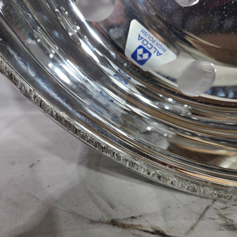 22.5x12.25 Alcoa High Polish Both Sides 2.75" Offset Super-Single Float Front Wheel (returned item)