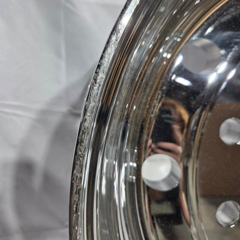 22.5x12.25 Alcoa High Polish Both Sides 2.75" Offset Super-Single Float Front Wheel (returned item)