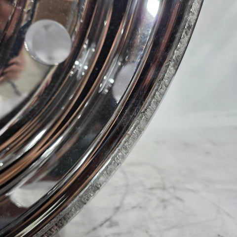 22.5x12.25 Alcoa High Polish Both Sides 2.75" Offset Super-Single Float Front Wheel (returned item)