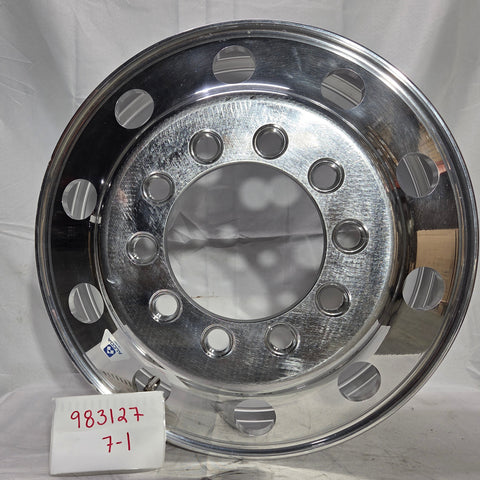 24.5x8.25 ALCOA 10x11.25" Stud Pilot (Budd) Mirror Polish  (returned item)