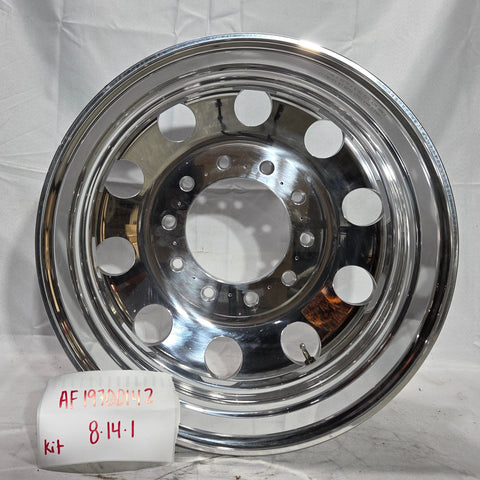 19.5 American Force High Polished 2012-Present Dodge Ram 4500/5500 & 2005-Present Ford F450/F550 DRW 10x225mm 6 Wheel Direct Bolt Kit (returned items)