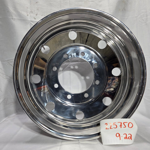 22.5x7.5 Northstar 8x275mm Hub Pilot Mirror Polished Both Sides (returned item)