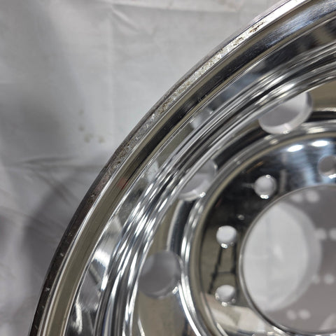 22.5" x 8.25" Alcoa 10x285mm Hub Pilot Mirror Polish Rear (returned item)