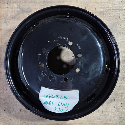 19.5x6.75 8x6.5" Black Steel (Dodge Ram 3500 1994-2018) (returned item) Spare Only