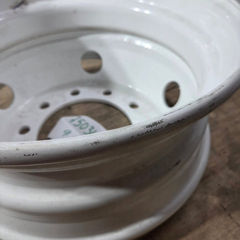 19.5x7.50 Jantsa 10x285mm Hub Pilot 5 Hand Hole White Steel (returned item) (Copy)