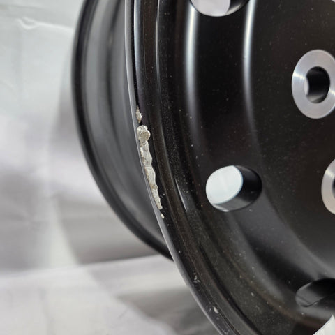 22.5x9.00 Northstar 10x285mm Front Hub Pilot Flat Face Satin Black "Lunar" (returned item)