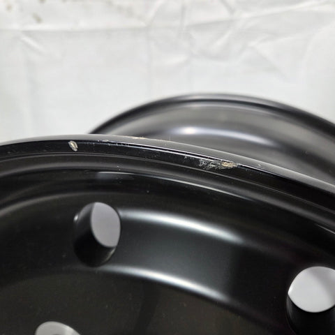 22.5x9.00 Northstar 10x285mm Front Hub Pilot Flat Face Satin Black "Lunar" (returned item)