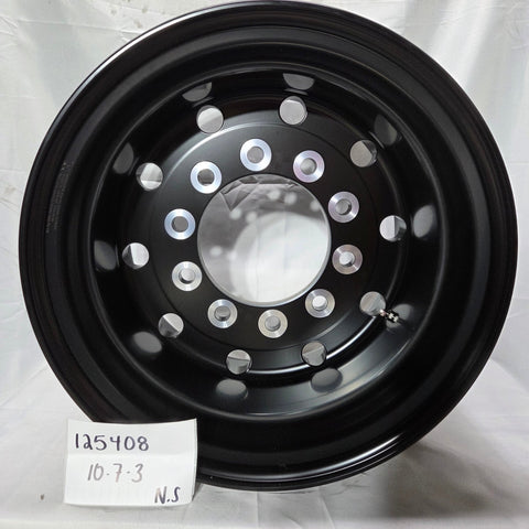 22.5x14.00 Northstar 10x285mm BLACK Super Single 2" Offset (returned item)