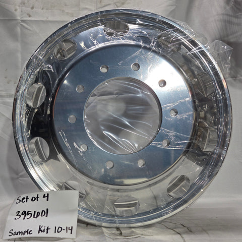 19.5 Northstar Mirror Polished Both Sides 10x225mm 4 Wheel Kit (Display/Demo KIT)