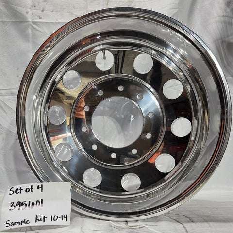 19.5 Northstar Mirror Polished Both Sides 10x225mm 4 Wheel Kit (Display/Demo KIT)