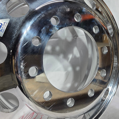 22.5” x 8.25” Alcoa Forged Aluminum Wheel – High Polish Both Sides, 10x285mm Hub Pilot (returned item)