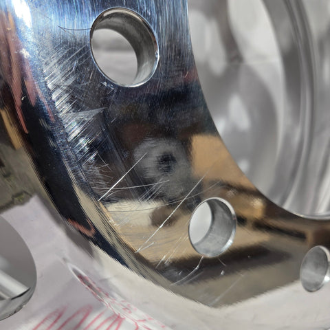 22.5” x 8.25” Alcoa Forged Aluminum Wheel – High Polish Both Sides, 10x285mm Hub Pilot (returned item)
