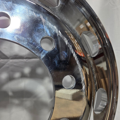 22.5” x 8.25” Alcoa Forged Aluminum Wheel – High Polish Both Sides, 10x285mm Hub Pilot (returned item)