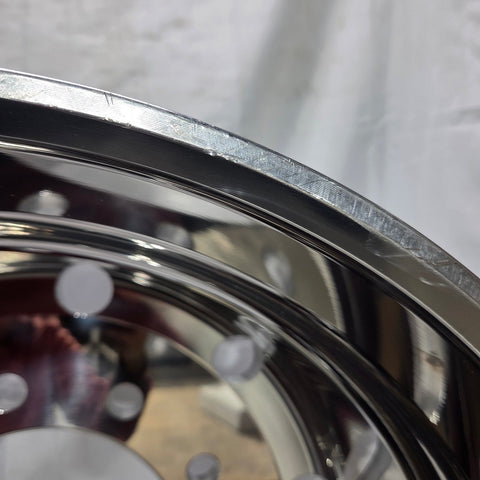 22.5x12.25 Northstar 10x285mm Hub Pilot Mirror Polish Both Sides 2.75" Offset (returned item)