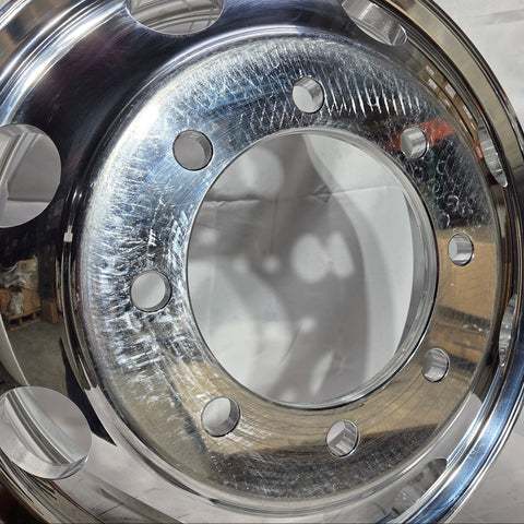 22.5" Northstar Mirror Polished 8x275mm Wheel Kit (returned kit)