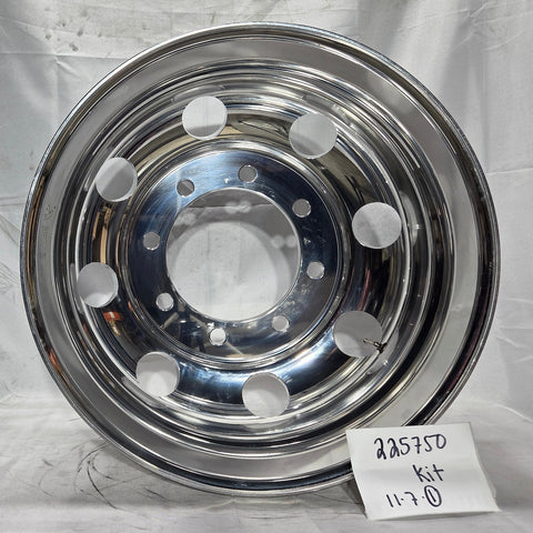 22.5" Northstar Mirror Polished 8x275mm Wheel Kit (returned kit)