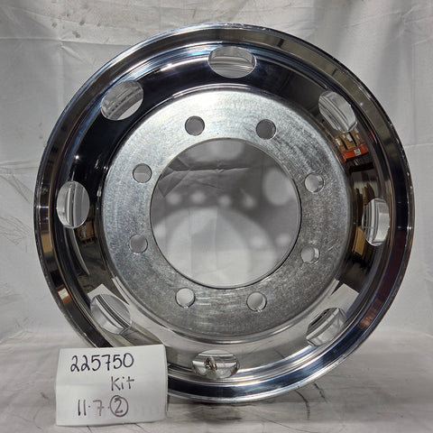 22.5" Northstar Mirror Polished 8x275mm Wheel Kit (returned kit)