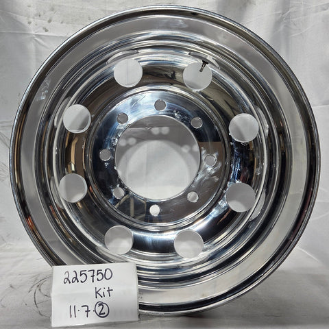 22.5" Northstar Mirror Polished 8x275mm Wheel Kit (returned kit)