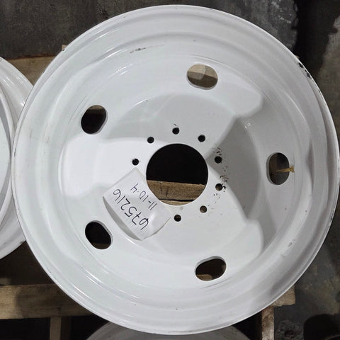 22.5x6.75 White Steel 10x8.75" (Old Chevy 2 Ton Trucks) (returned item)