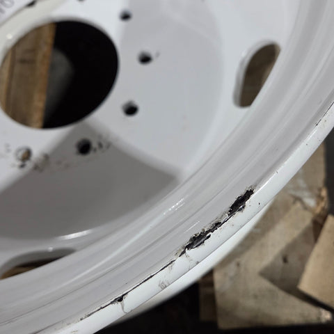 22.5x6.75 White Steel 10x8.75" (Old Chevy 2 Ton Trucks) (returned item)