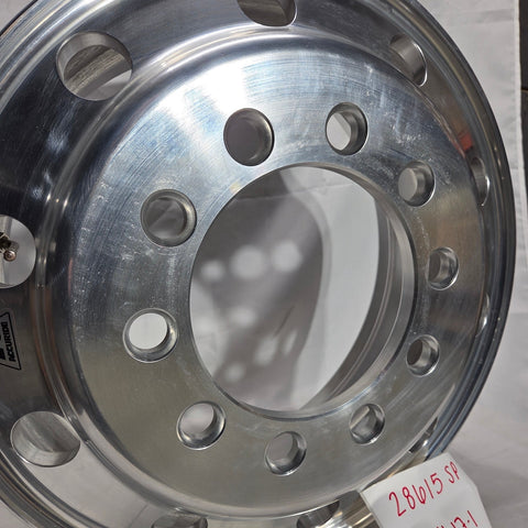 22.5x8.25 Accuride 10x11.25 Stud Pilot (Budd) Standard Polish Both Sides (returned item)