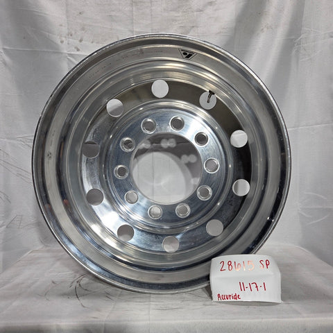 22.5x8.25 Accuride 10x11.25 Stud Pilot (Budd) Standard Polish Both Sides (returned item)