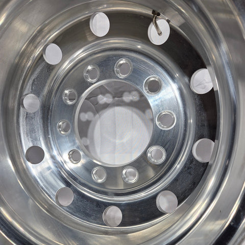 22.5x8.25 Accuride 10x11.25 Stud Pilot (Budd) Standard Polish Both Sides (returned item)