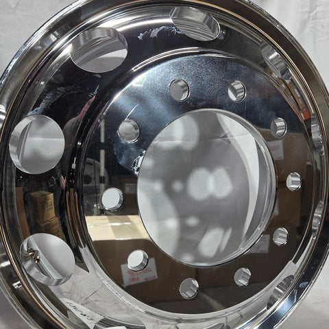 22.5x8.25 Northstar 10x285mm Hub Pilot Mirror Polished Both Sides (returned item)