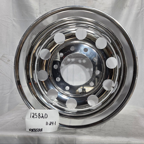 22.5x8.25 Northstar 10x285mm Hub Pilot Mirror Polished Both Sides (returned item)