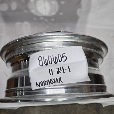 16x6 Polished Aluminum Dually Wheel – 8x6.5 for 2000 & Older Chevy/GMC 3500 (4.56” Bore) (returned item)