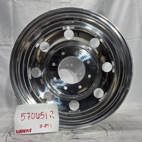 17.0x6.50 Northstar 8x200mm Hub Pilot Mirror Polished Both Sides (Dodge Ram 3500 DRW 2019-Present) (Copy)