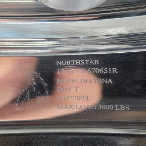 17.0x6.50 Northstar 8x200mm Hub Pilot Mirror Polished Both Sides (Dodge Ram 3500 DRW 2019-Present) (Copy)