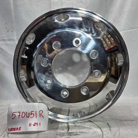 17.0x6.50 Northstar 8x200mm Hub Pilot Mirror Polished Both Sides (Dodge Ram 3500 DRW 2019-Present) (Copy)