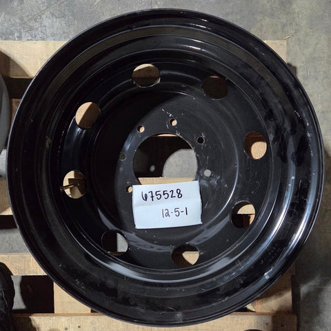 19.5x6.75 8x210mm Black Steel (Chevy/GM 3500 2011-Present) (returned item)