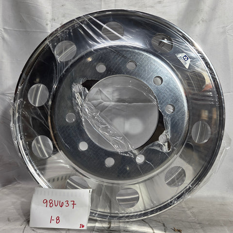 24.5 x 8.25 Alcoa 10x285mm Hub Pilot High Polished Both Sides (returned item)