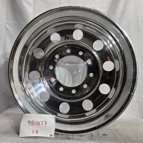 24.5 x 8.25 Alcoa 10x285mm Hub Pilot High Polished Both Sides (returned item)