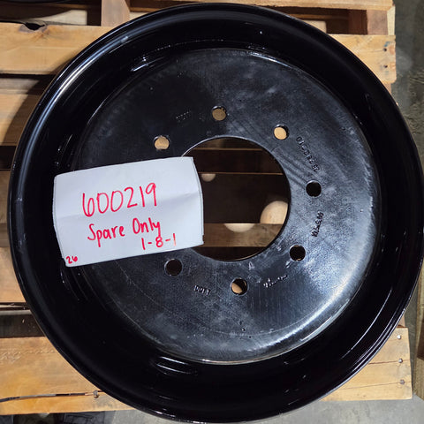 19.5x6.00 8x200mm Black Steel Ford F350 DRW (2005-Present) (SPARE ONLY)