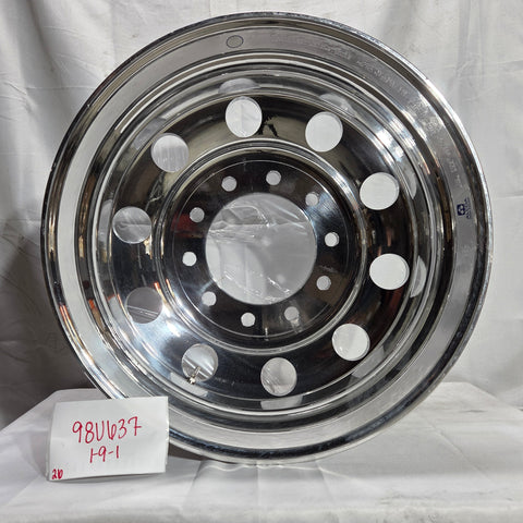 24.5 x 8.25 Alcoa 10x285mm Hub Pilot High Polished Both Sides (returned item)