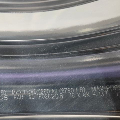 16x6.00 Alcoa 8x6.5 Bolt Circle 4.88 Center Bore Ford DuraBright EVO Rear (returned item)