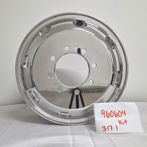 16x6 Northstar Mirror Polished 4 Wheel Kit w/ Chrome Caps and Lugs (Returned items)