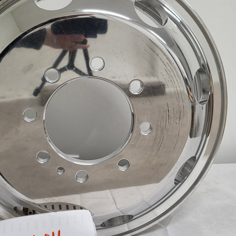16x6 Northstar Mirror Polished 4 Wheel Kit w/ Chrome Caps and Lugs (Returned items)