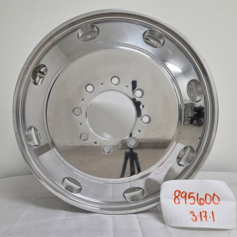 19.5x6.00 Northstar 8x6.5" Hub Pilot Mirror Polished Both Sides (Chevy/GMC 3500 DRW 1973-2010) (returned item)