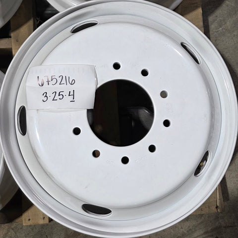 22.5x6.75 White Steel 10x8.75" (Old Chevy 2 Ton Trucks) (returned item)